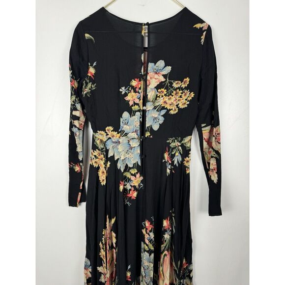 Free People SMALL First Kiss Black Garden Print - Picture 5 of 6